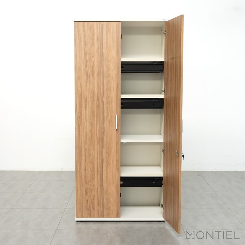 ▷ Armario de Madera Alto con Llave de Kunna - Oficinas Montiel