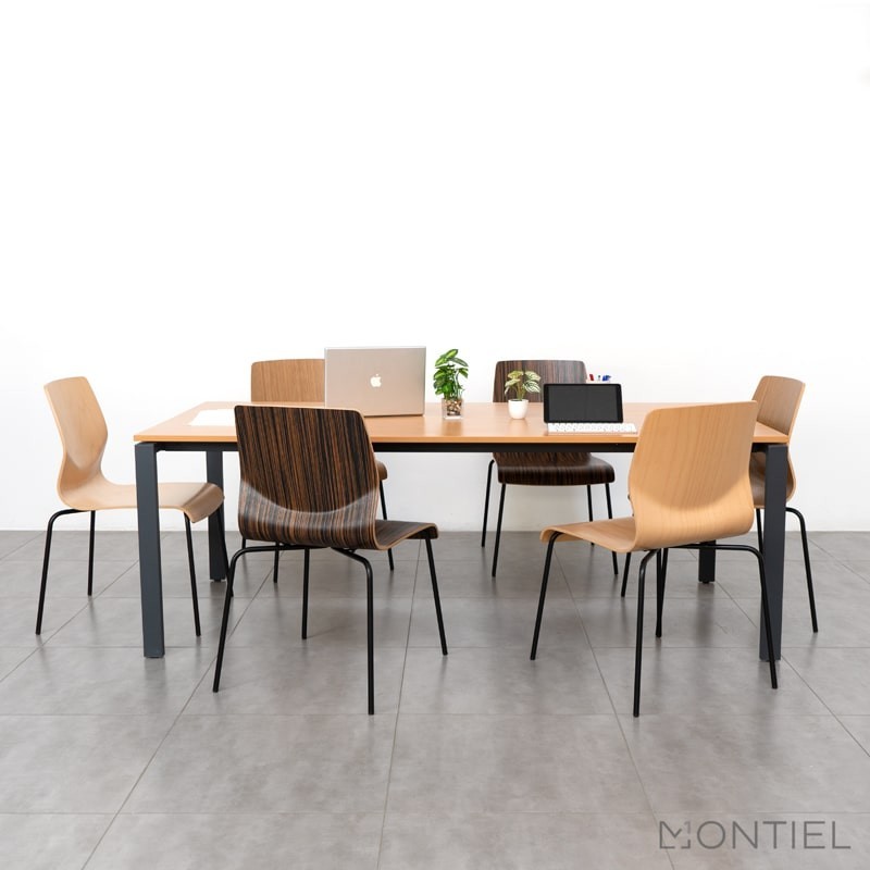▷ Silla Apilable para Recepciones Curvae de Forma 5 - Montiel