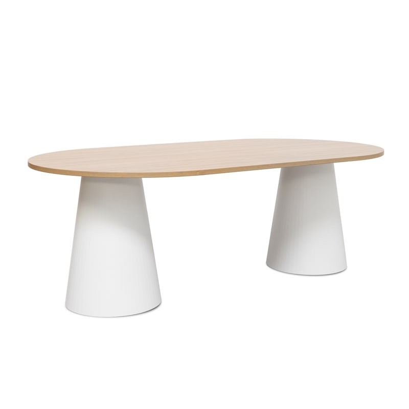 mesa reuniones ovalada moderna