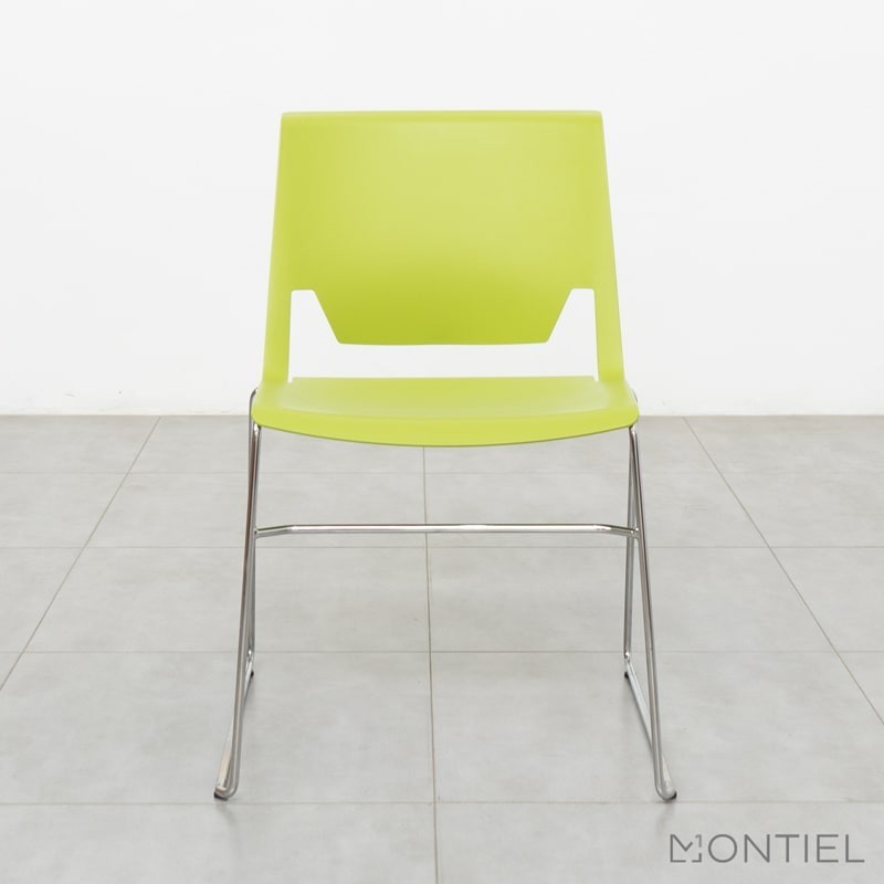 ▷ Silla Confidente Verde Pistacho Diseño Very de Haworth - Montiel