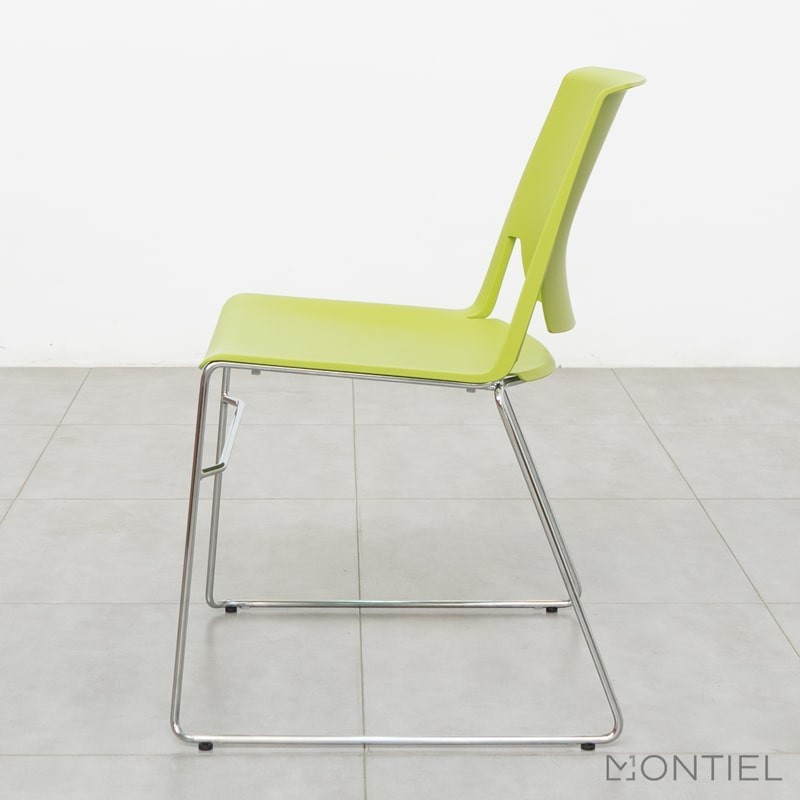 ▷ Silla Confidente Verde Pistacho Diseño Very de Haworth - Montiel