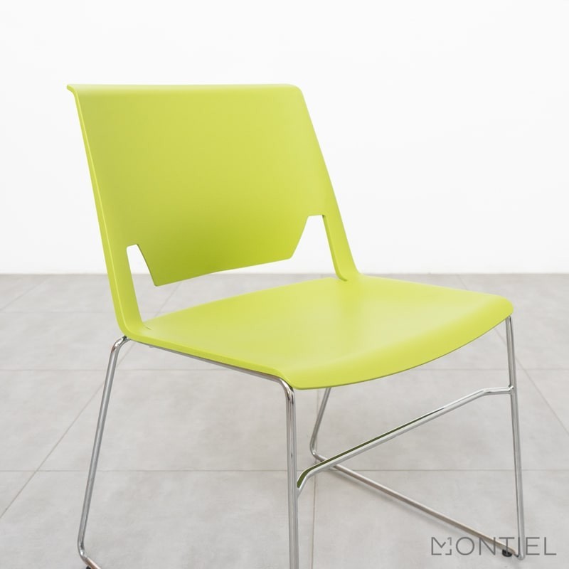 ▷ Silla Confidente Verde Pistacho Diseño Very de Haworth - Montiel