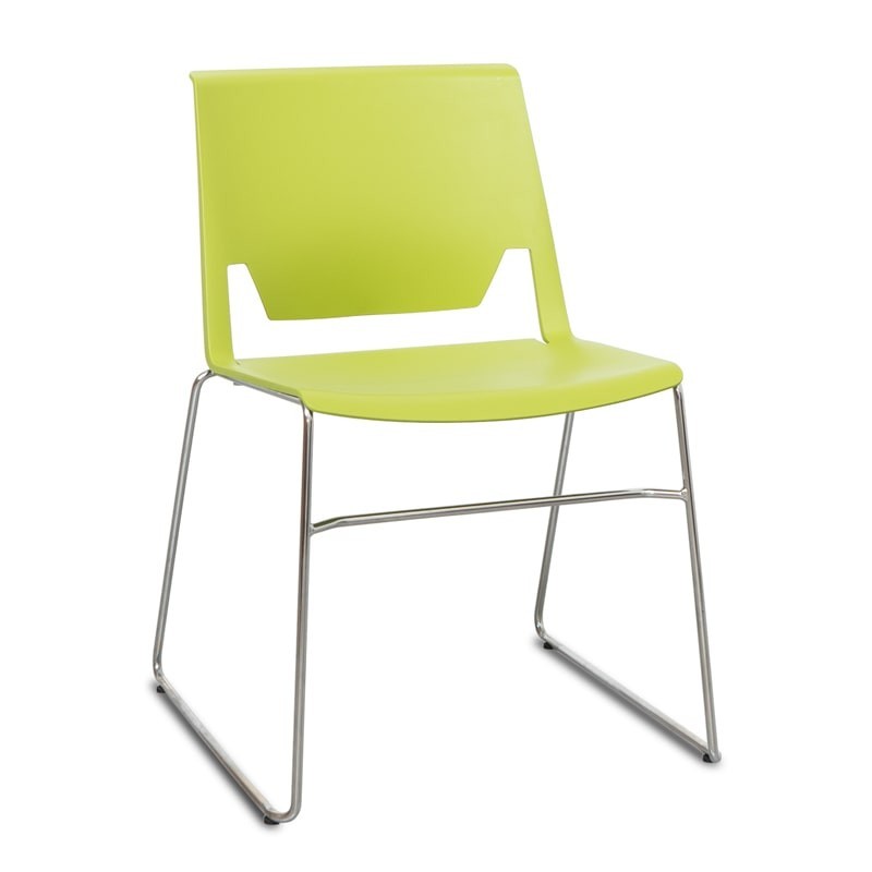 ▷ Silla Confidente Verde Pistacho Diseño Very de Haworth - Montiel