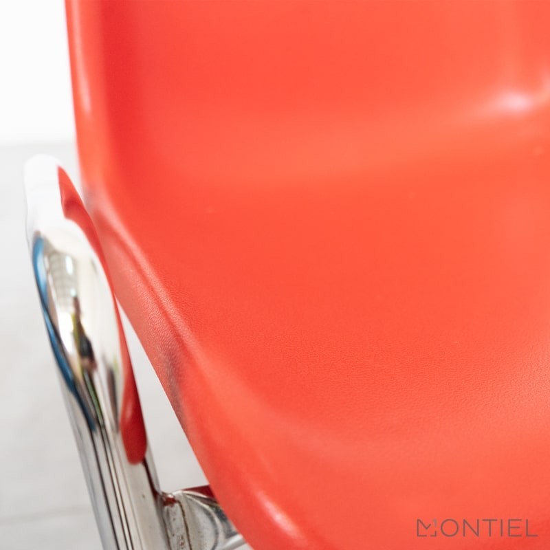 Silla Confidente Oficina Polipropileno Roja MM889 Montiel