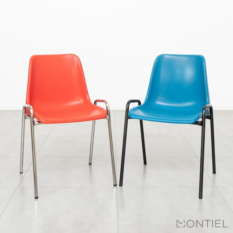 Silla plástico Azul barata de Reoffice By Montiel