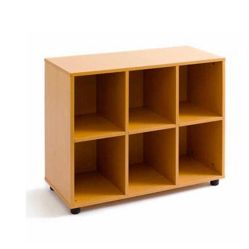 estantería de madera