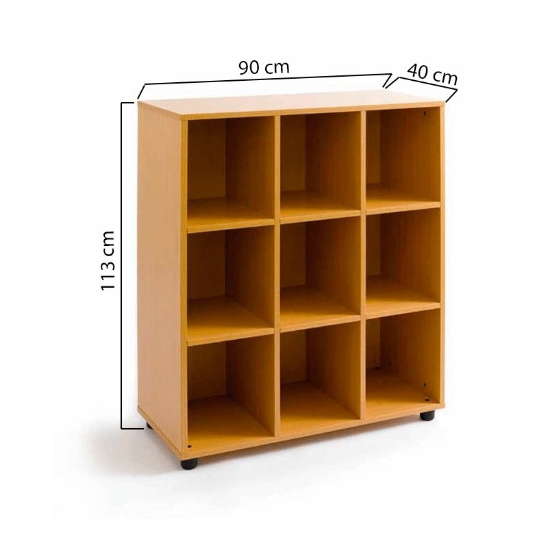 estantería madera colegios