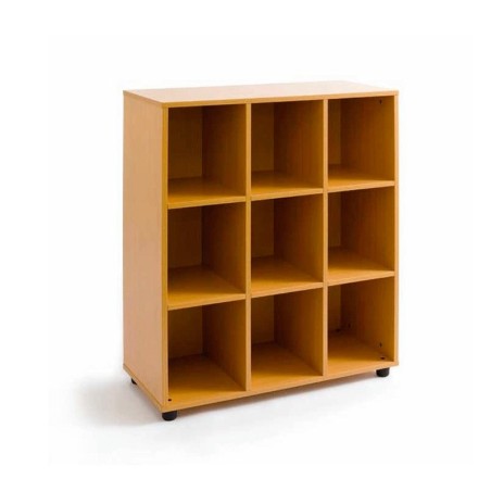 estantería madera oficina