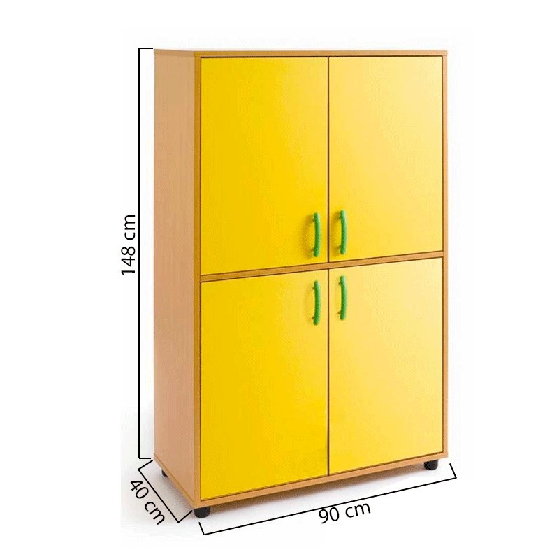 armario de madera para clase