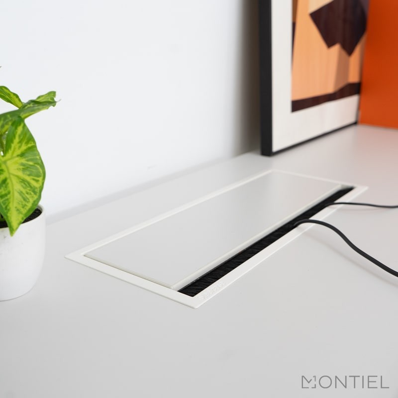 Mesa Blanca 160x80 para Despacho de Steelcase - Montiel