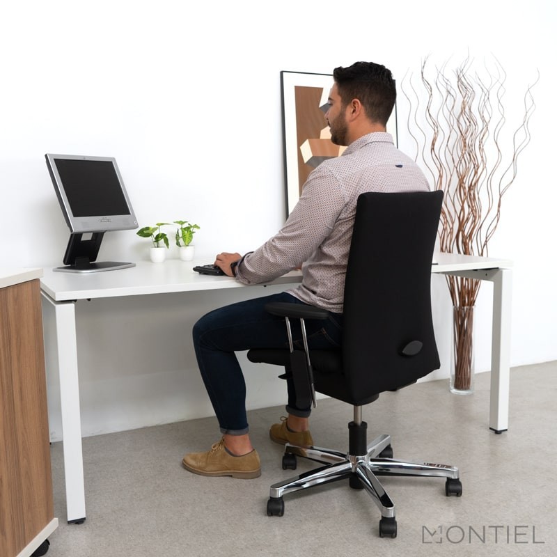 Mesa Blanca 160x80 para Despacho de Steelcase - Montiel