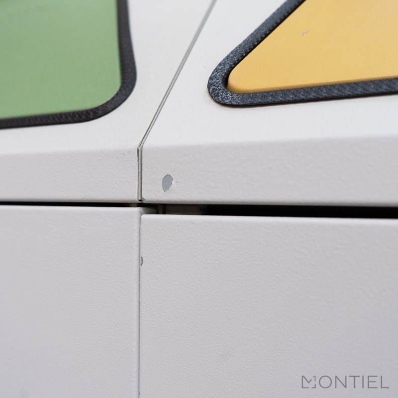 Papelera Metálica de Reciclaje MM989 de Montiel