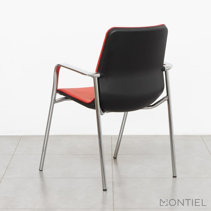 Silla Confidente Símil Piel Bros de Mobel Línea - Montiel