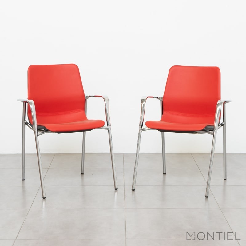 Silla Confidente Símil Piel Bros de Mobel Línea - Montiel