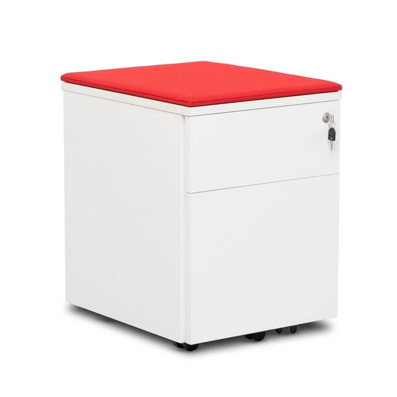 archivador blanco con ruedas