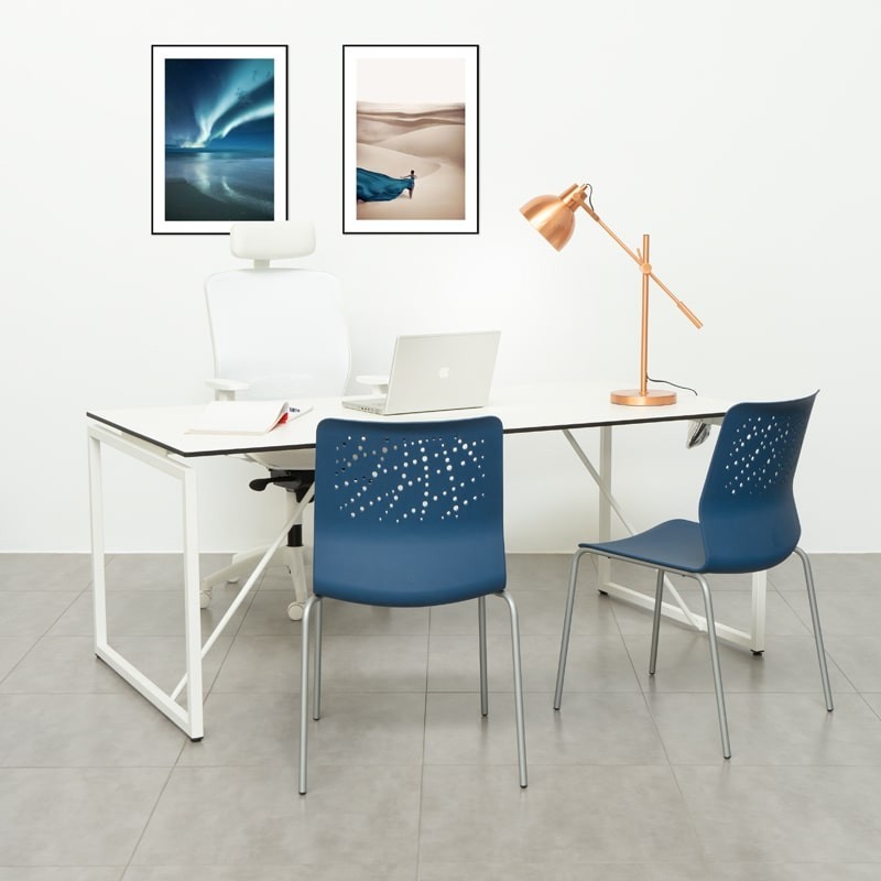 Silla Confidente Azul Urban Bloc de Actiu -  Montiel