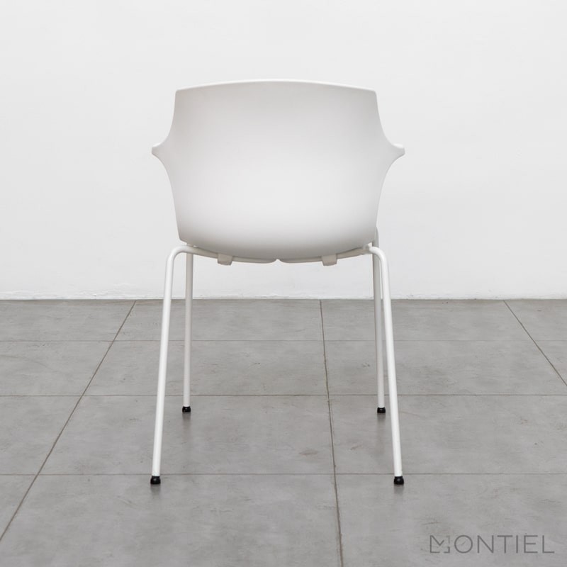 Silla Blanca 4 patas para Recepción Frill de Mobel Línea