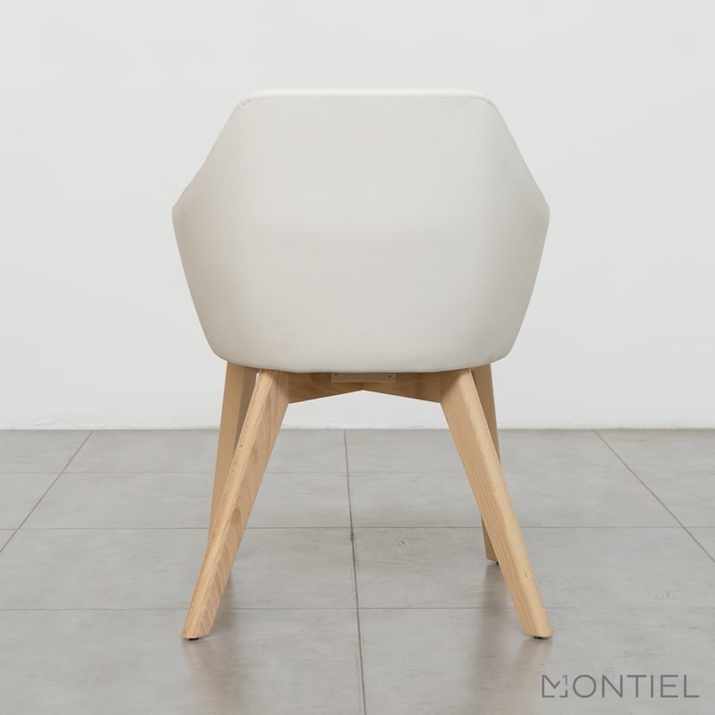 ▷ Butaca Tapizada Patas de Madera Sofía de Kunna