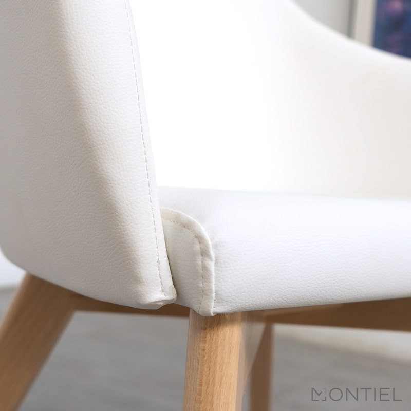 ▷ Butaca Tapizada Patas de Madera Sofía de Kunna