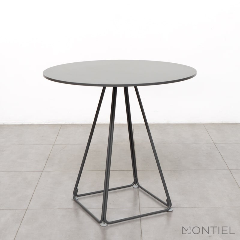 Mesa Auxiliar Redonda Grafito de Diseño de Pedrali