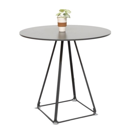 Mesa Auxiliar Redonda Grafito de Diseño de Pedrali