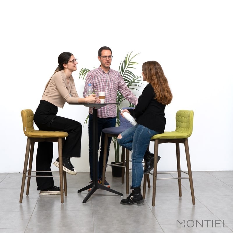 Mesa Redonda Alta Tablero Plegable Ypsilon de Pedrali