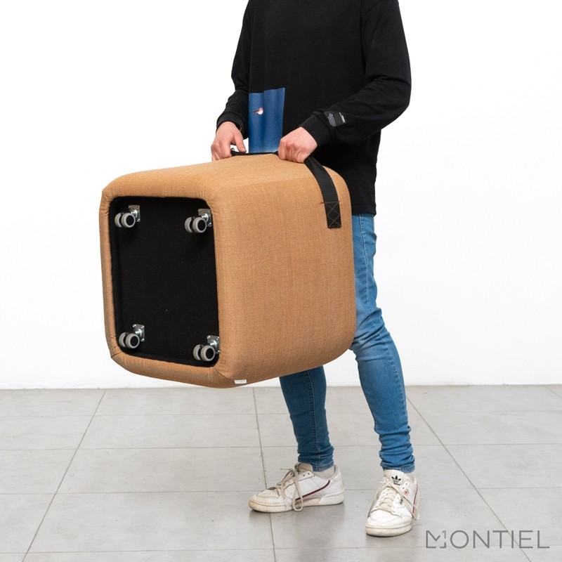 Puff Marrón con Ruedas Diseño Season de Viccarbe - Montiel