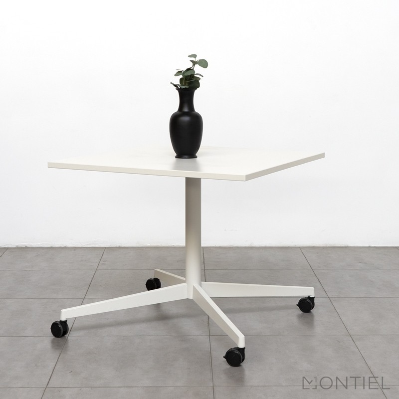 Mesa Escritorio Pequeña con Ruedas 90x90 cm - Montiel