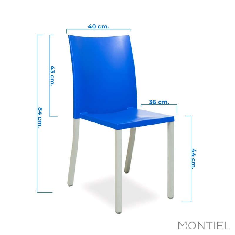 Silla Confidente Oficina Azul sin brazos de Gaber Montiel - OUTLET