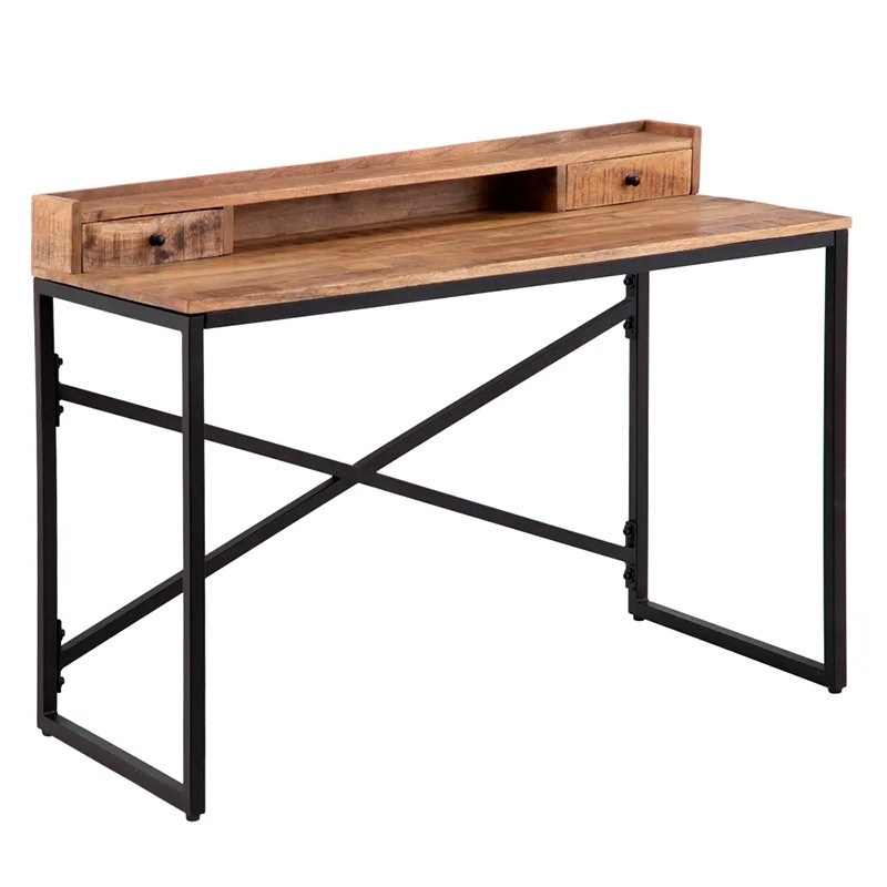 Escritorio Pequeño Cajones Madera Teletrabajo- Montiel