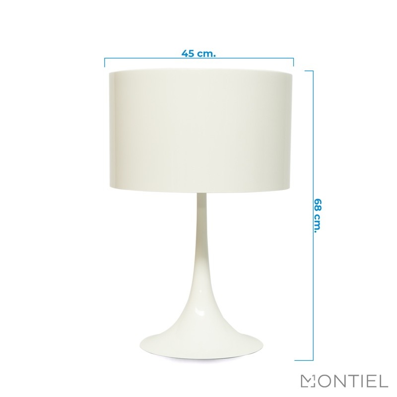 Lámpara de mesa Spun Light T1 Blanca de Flos - Montiel