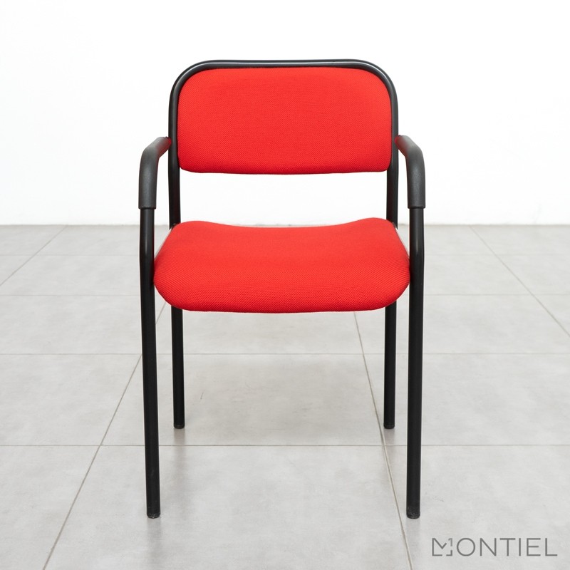 Silla Confidente Oficina Roja MM1137 de Montiel - OUTLET