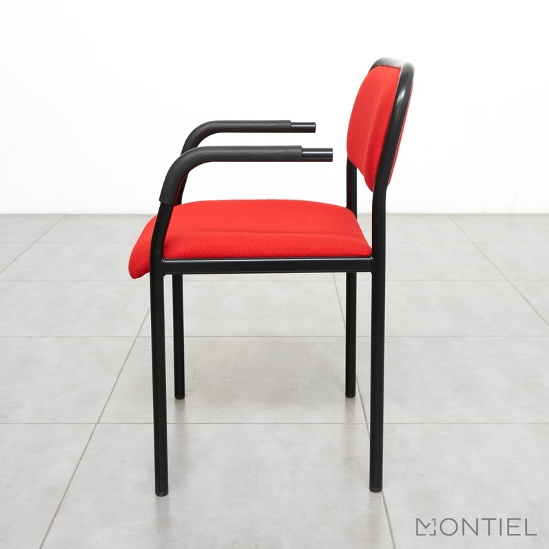 Silla Confidente Oficina Roja MM1137 de Montiel - OUTLET