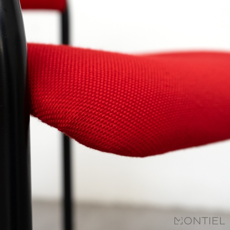 Silla Confidente Oficina Roja MM1137 de Montiel - OUTLET