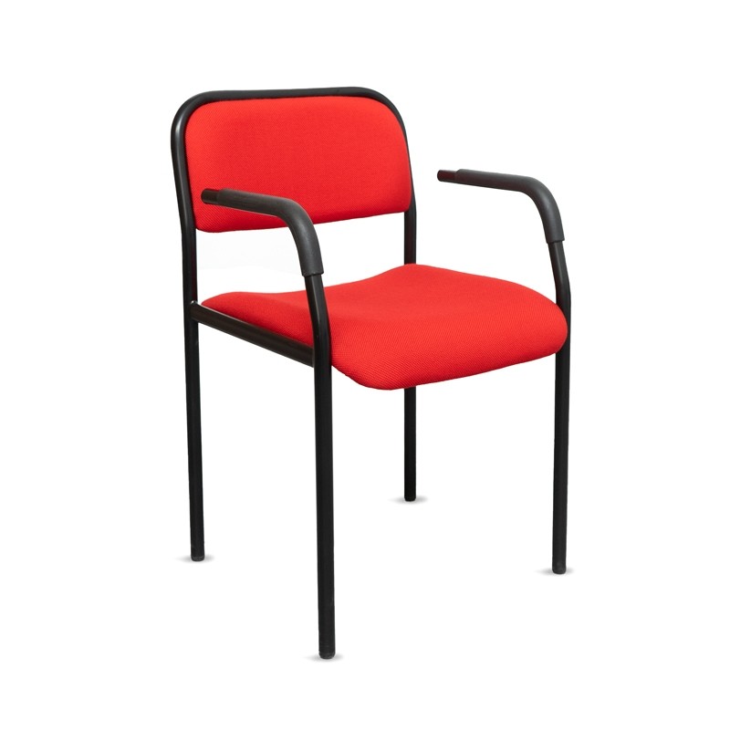 Silla Confidente Oficina Roja MM1137 de Montiel - OUTLET