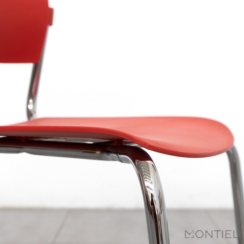 Silla Confidente Oficina Roja Dhara Ofita - OUTLET