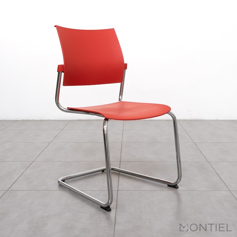 Silla Confidente Oficina Roja Dhara Ofita - OUTLET