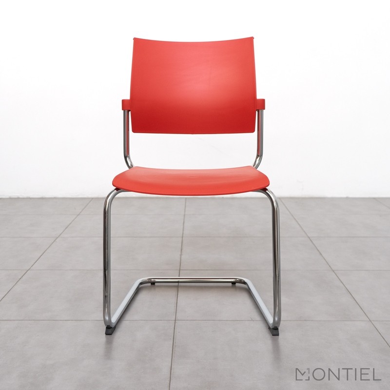 Silla Confidente Oficina Roja Dhara Ofita - OUTLET