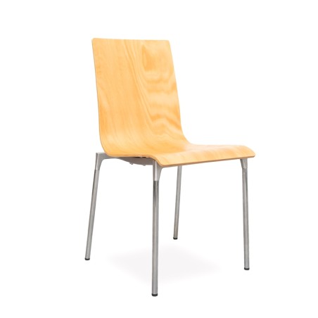 ▷ Silla para Visitantes de Madera con 4 patas - Montiel