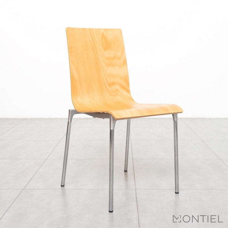 ▷ Silla para Visitantes de Madera con 4 patas - Montiel