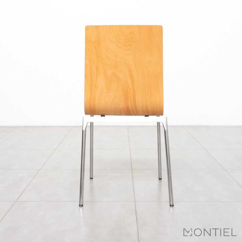▷ Silla para Visitantes de Madera con 4 patas - Montiel