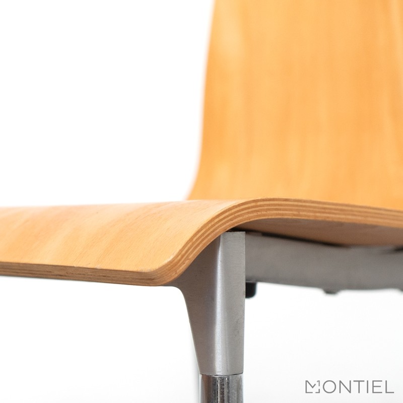 ▷ Silla para Visitantes de Madera con 4 patas - Montiel
