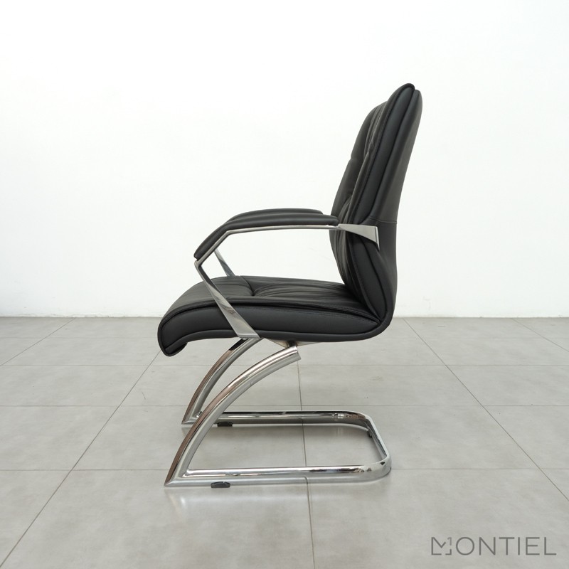 ▷ Sillón Confidente de Piel Cantabria de Herpesa - Oficinas Montiel