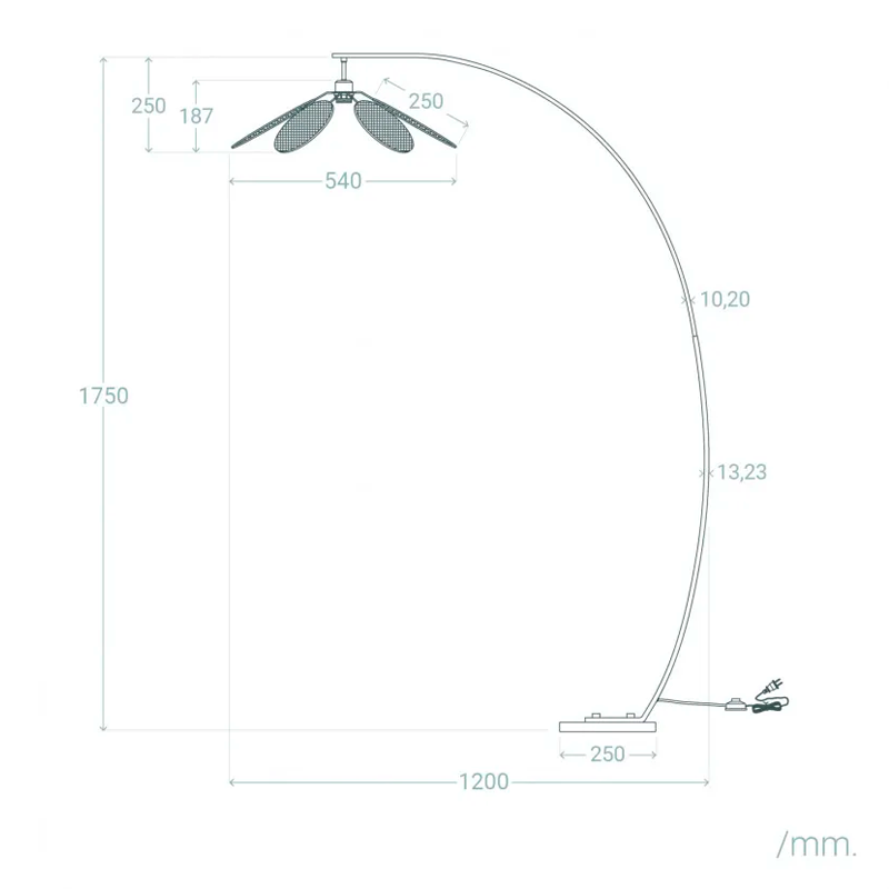 Lámpara Arco Estilo Vintage Oficinas