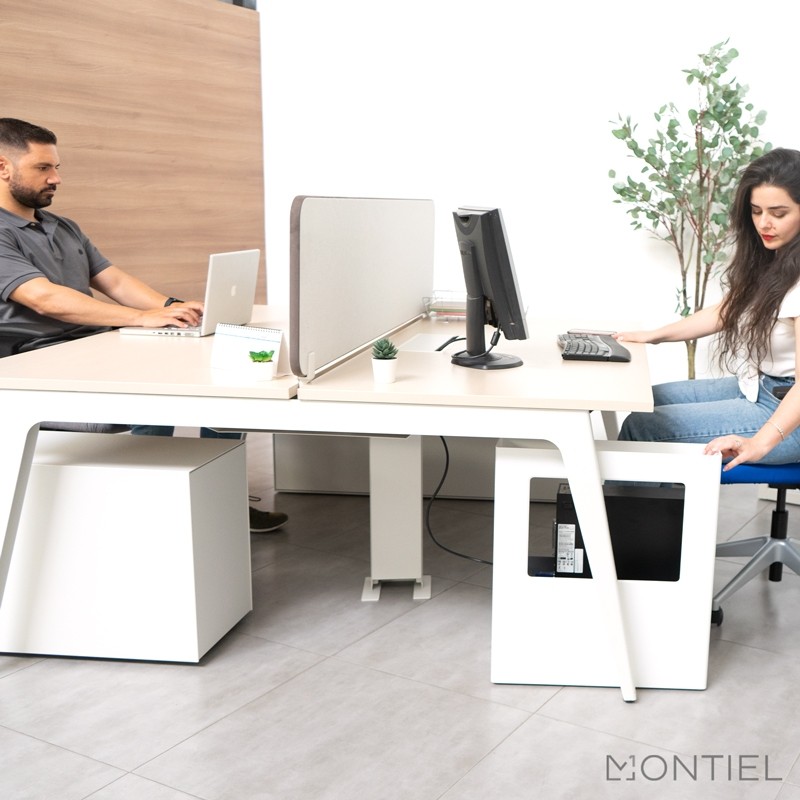 Mesa Bench 2 personas Estilo Nórdico Lares de Steelcase