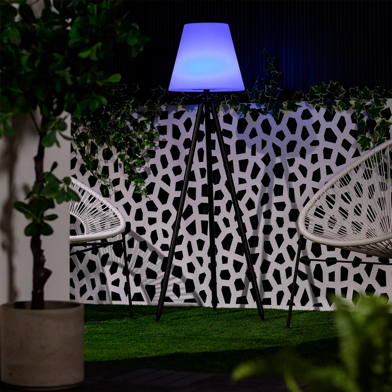 Lámpara de Pie Industrial Solar Recargable Exteriores