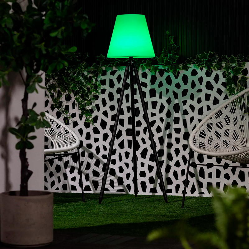 Lámpara de Pie Industrial Solar Recargable Exteriores