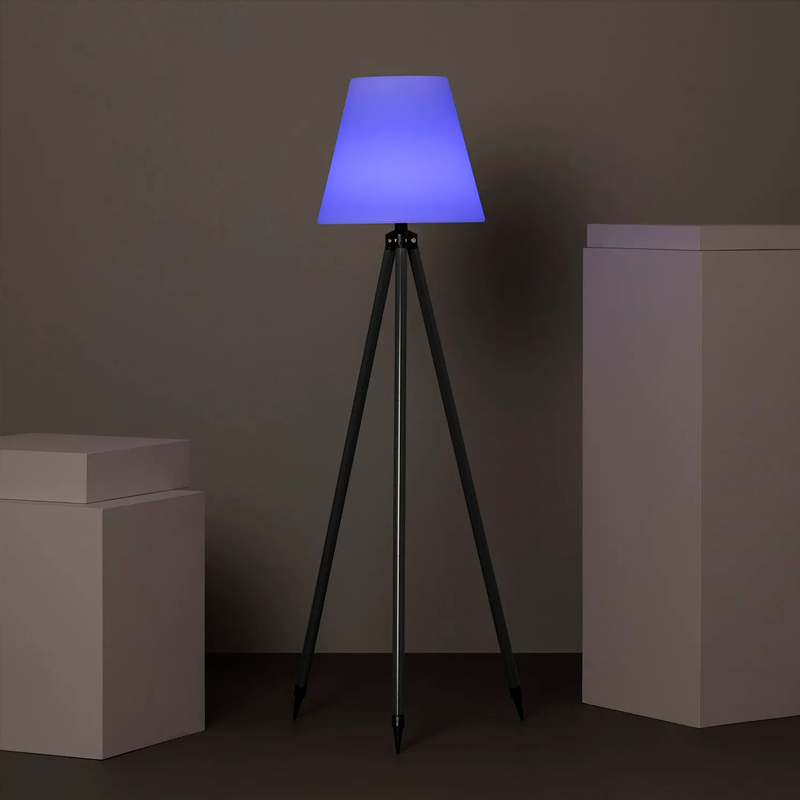 Lámpara de Pie Industrial Solar Recargable Exteriores