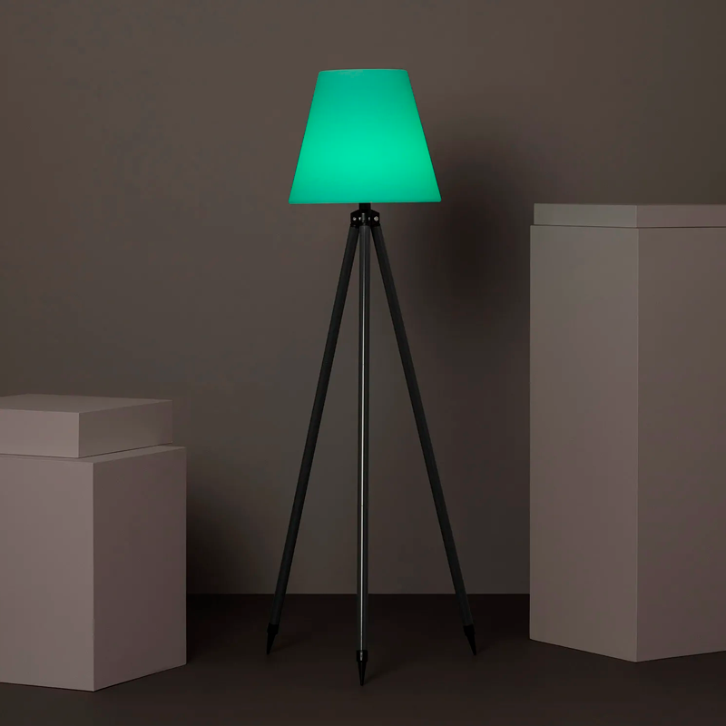 Lámpara de Pie Industrial Solar Recargable Exteriores