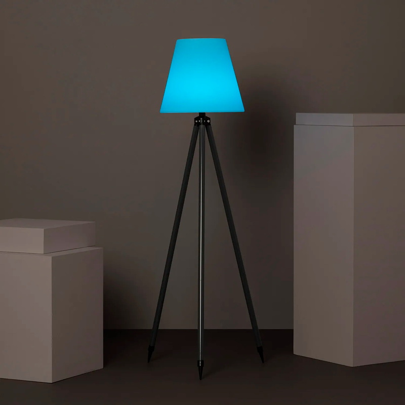 Lámpara de Pie Industrial Solar Recargable Exteriores